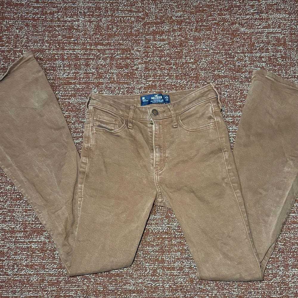 Hollister high rise vintage flare chocolate brown stretch flare pants women’s 0